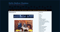 Desktop Screenshot of hellshollowhuskies.com